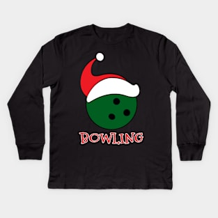 Bowling Christmas gift Kids Long Sleeve T-Shirt